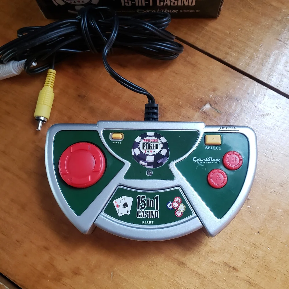 World Series of Poker Plug and Play 15 in 1 Casino Games Handheld System TV View